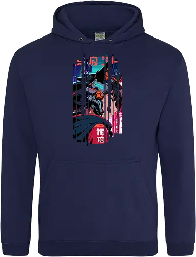 Cyberpunk-Kitsune-Mädchen