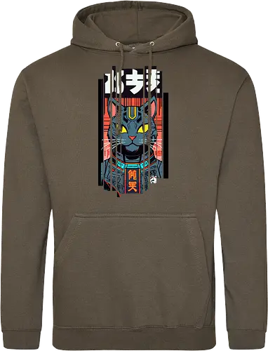Futuristische Neonkatze