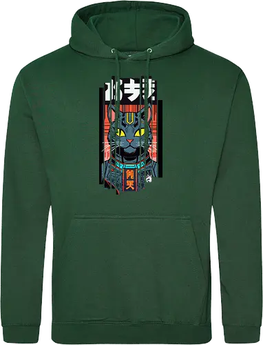Futuristische Neonkatze
