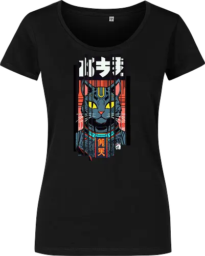Futuristische Neonkatze