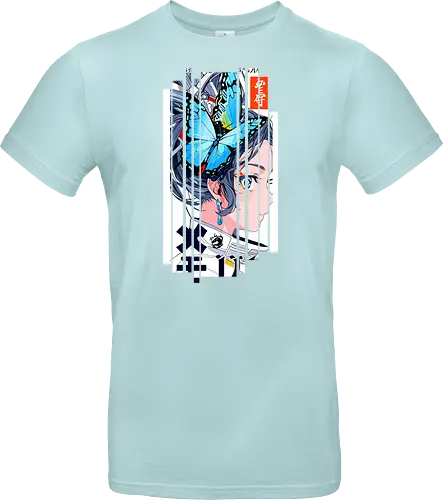 Cyborg-Mädchen-Schmetterlinge