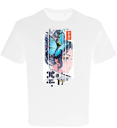 Cyborg-Mädchen-Schmetterlinge