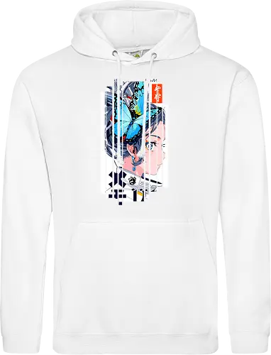 Cyborg-Mädchen-Schmetterlinge