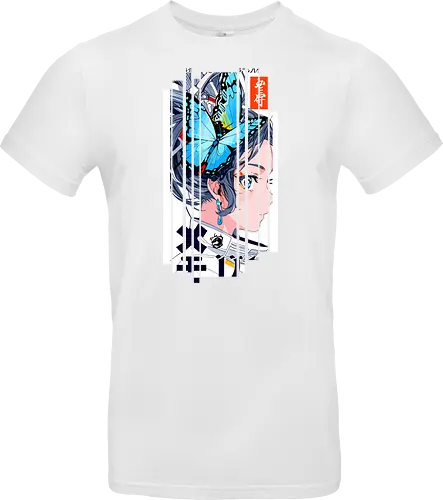 Cyborg-Mädchen-Schmetterlinge