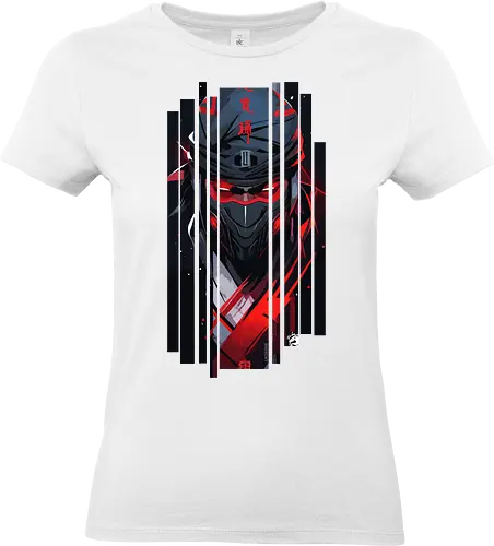 Dunkler Kanji-Ninja - Japan, indisch, Mädchen, indisch, lm2kone, cool, neueste, Popart, Pop Art, japanisch, amerikanisch, futuristisch, Kanji, Frau, ästhetisch, Sonnenuntergang, großartig, Dunkler, Ninja, Kanji, gaming - Standard T-Shirt (Women)