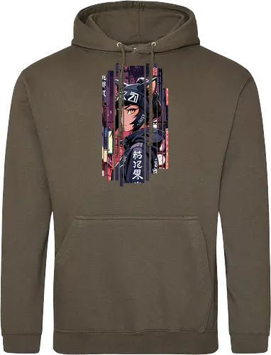 Cyborg-Mädchen-Katze