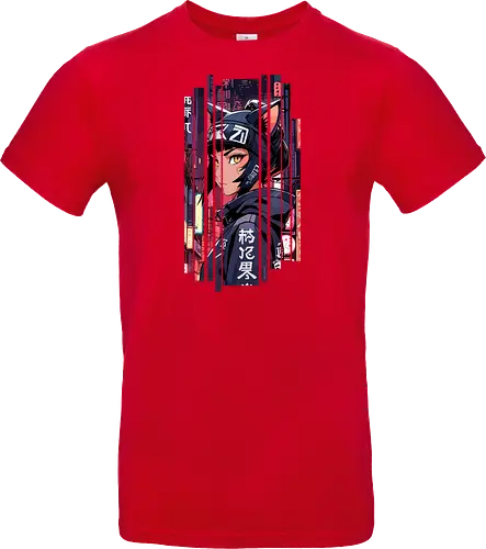 Cyborg-Mädchen-Katze