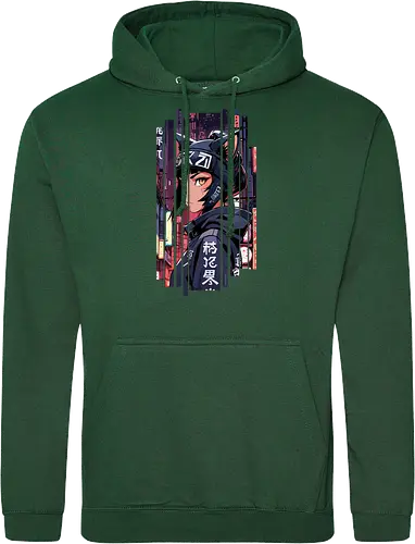 Cyborg-Mädchen-Katze