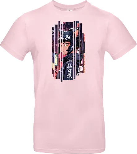 Cyborg-Mädchen-Katze