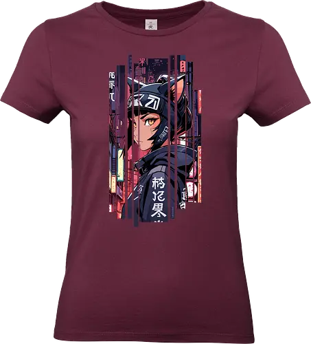 Cyborg-Mädchen-Katze