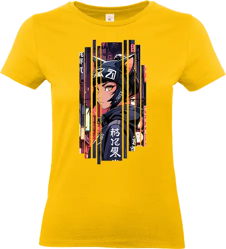 Cyborg-Mädchen-Katze