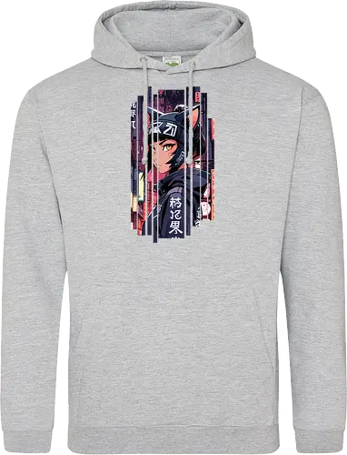 Cyborg-Mädchen-Katze