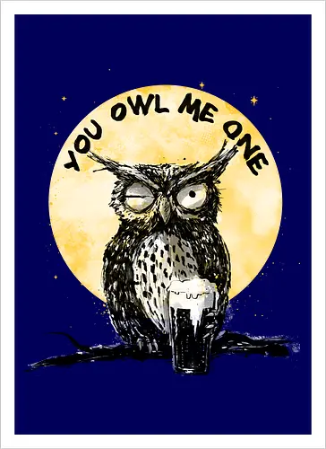 You owl me one