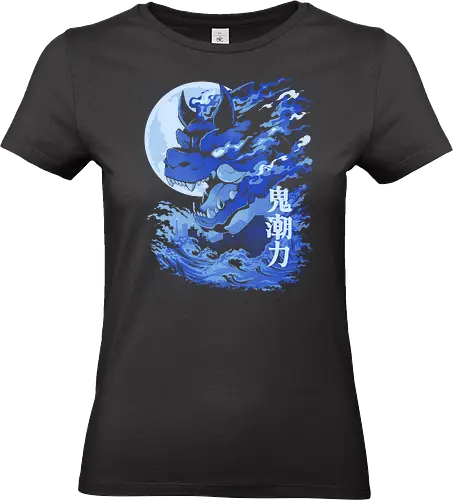 Moon Kaiju - anime, manga, animation, japan, kaiju, monster, tattoo, japanese - Standard T-Shirt (Women)