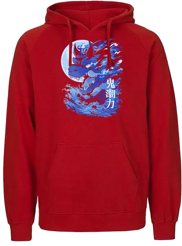 Moon Kaiju - anime, manga, animation, japan, kaiju, monster, tattoo, japanese - Fairtrade Hoodie