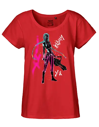 ArtCane - tv show, steam punk, Gaming, Jinxed, gaming, anime, television - Fairtrade Girl Shirt