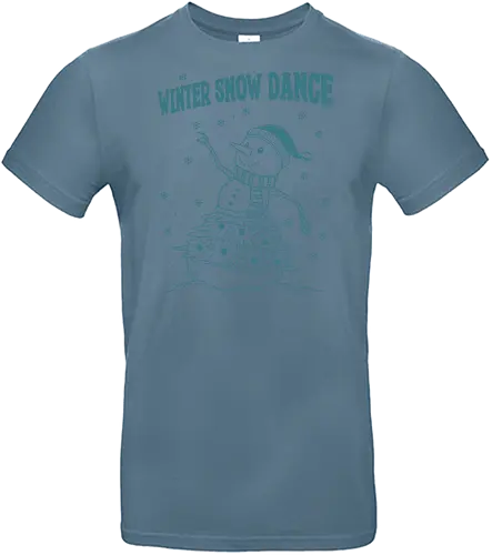 Winter Snow Dance - holiday, monochromatic, snowflakes, winter, merry Christmas, Christmas, xmas, snowman, Christmas holidays - Standard T-Shirt