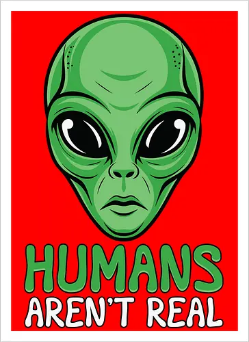 Humans Aren't Real