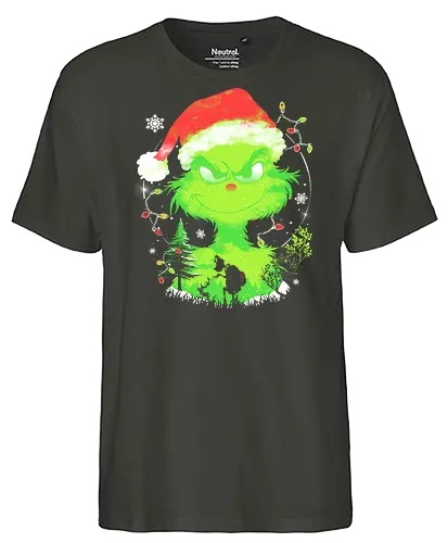 Grinch Stole The Christmas - grinch, grinch stole the christmas, christmas, xmas, christmas day, ugly sweater, ugly christmas sweater, merry christmas - Fairtrade T-Shirt