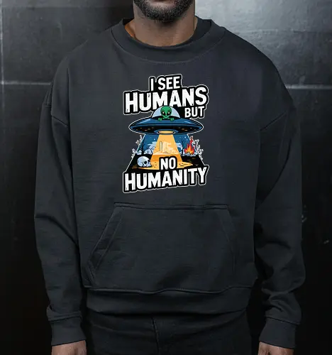 I see humans but no humanity