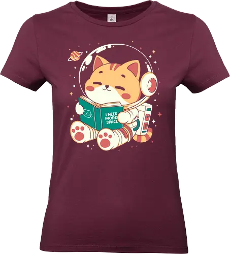I Need More Space - cats, cat, cute, fun, funny, space, more space, i nedd more space - Standard T-Shirt (Women)