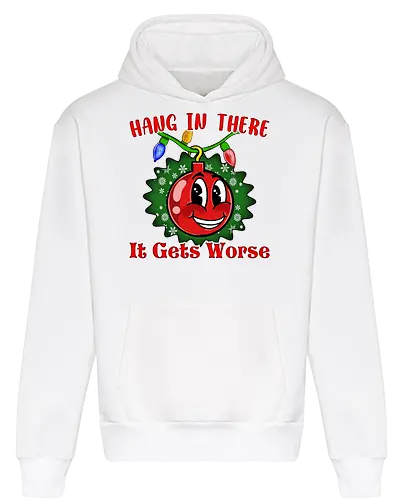 Hang In There Christmas Ball Sarcasm (Häng dich rein Christbaumkugel Sarkasmus)