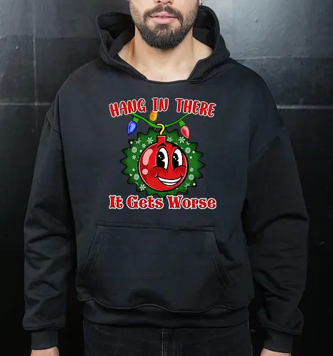 Hang In There Christmas Ball Sarcasm (Häng dich rein Christbaumkugel Sarkasmus)