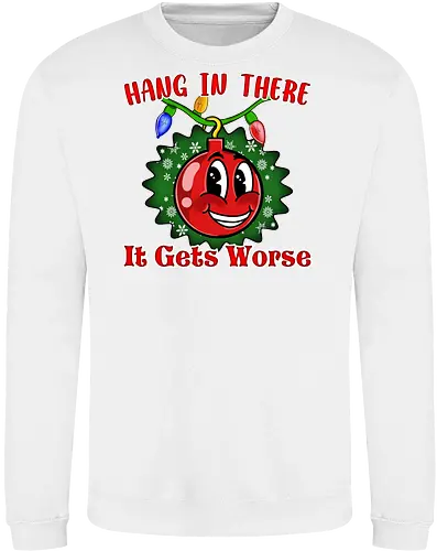 Hang In There Christmas Ball Sarcasm (Häng dich rein Christbaumkugel Sarkasmus)