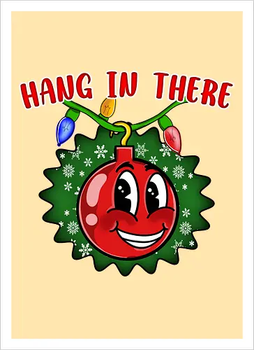 Hang In There Christmas Ball (Halt Durch Christbaumkugel)