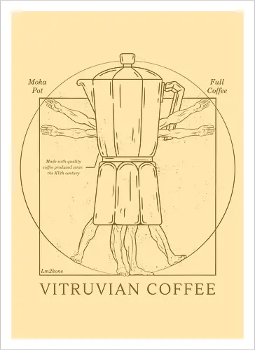 Vitruvianischer Kaffee