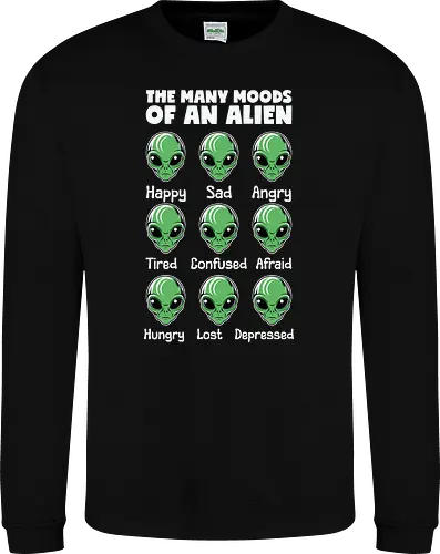 The many moods of an alien