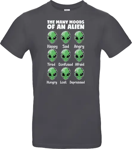 The many moods of an alien