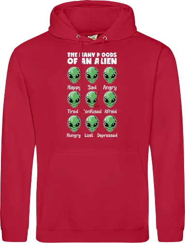 The many moods of an alien