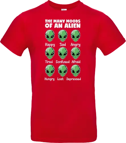The many moods of an alien