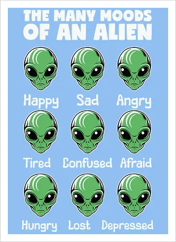 The many moods of an alien