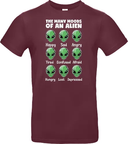 The many moods of an alien
