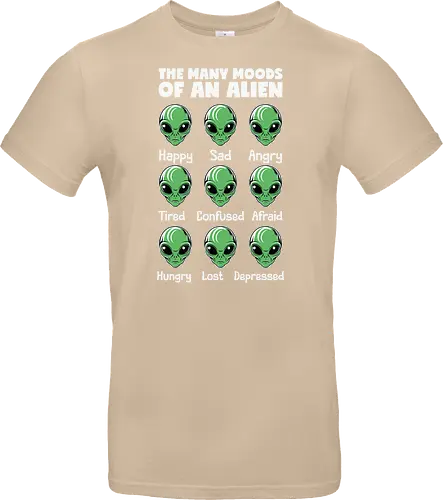 The many moods of an alien
