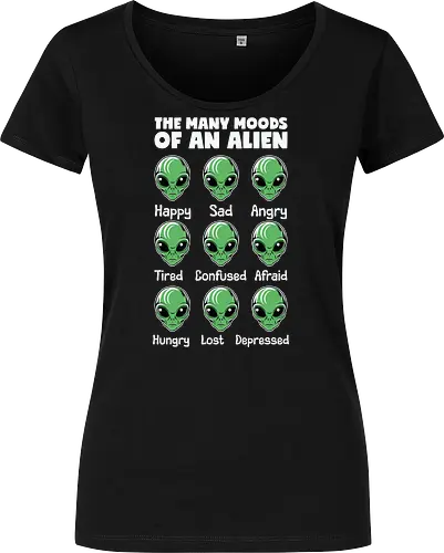 The many moods of an alien