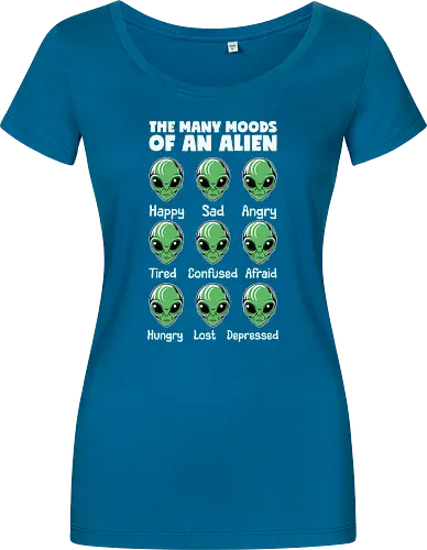 The many moods of an alien