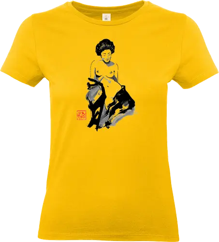 geisha exposed - geisha, sumie, japan - Standard T-Shirt (Women)