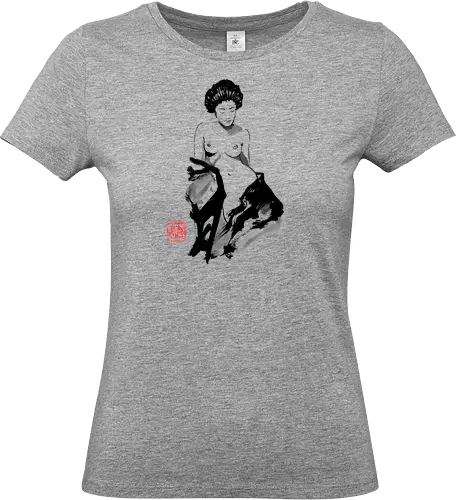 geisha exposed - geisha, sumie, japan - Standard T-Shirt (Women)