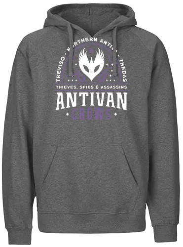 Antivan Crows Emblem - bellara lutare, emmrich volkarin, lucanis, lyrium dagger, neve gallus, vielguard, dragon, age, gamer, gaming, video game, inquisition, manfred, rook, rpg - Fairtrade Hoodie