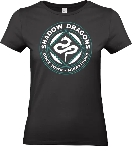 Minrathous Shadow Dragons Emblem - bellara lutare, emmrich volkarin, lucanis, lyrium dagger, neve gallus, vielguard, dragon, age, video game, inquisition, gamer, gaming, manfred, rook, rpg - Standard T-Shirt (Women)