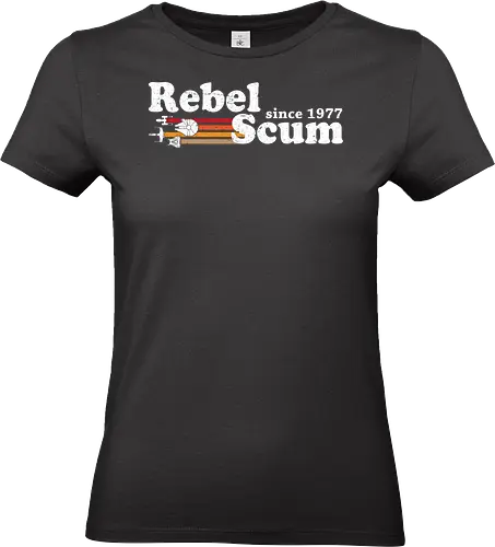 Rebel scum since1977 - retro, rebel, 70s, movies, films, date, galaxy, star - Standard T-Shirt (Women)