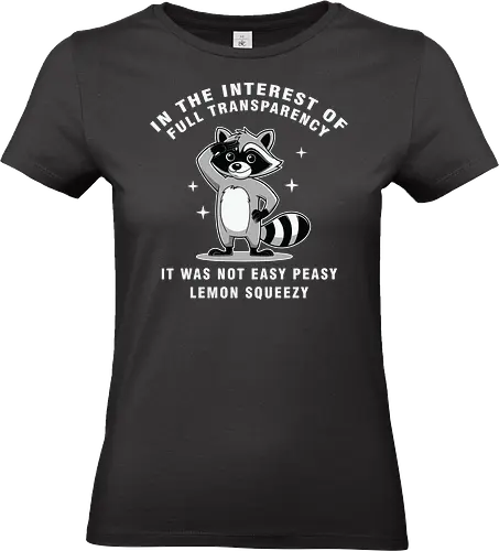 In the interest of full transparency