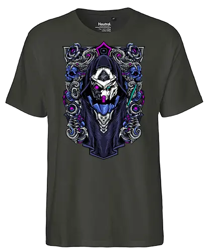 exia battle damaged - anime, manga, robot, mecha, mechanics, skull, darkart - Fairtrade T-Shirt