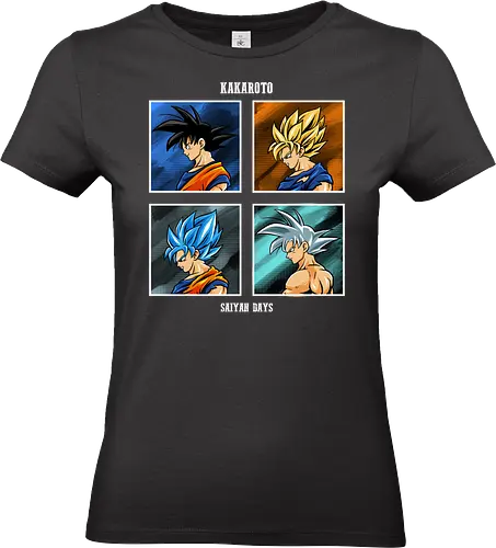 kakaroto form  - anime, manga, Dragon, songoku, cool, saiyan, super, childhood - Standard T-Shirt (Women)