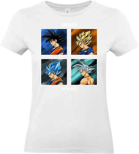 kakaroto form  - anime, manga, Dragon, songoku, cool, saiyan, super, childhood - Standard T-Shirt (Women)