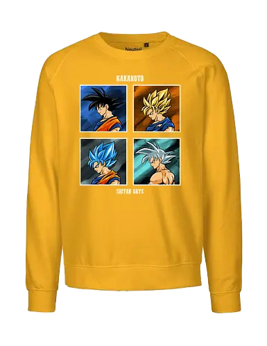 kakaroto form  - anime, manga, Dragon, songoku, cool, saiyan, super, childhood - Fairtrade Sweatshirt