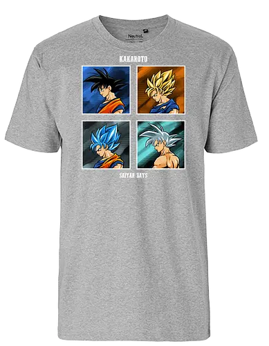 kakaroto form  - anime, manga, Dragon, songoku, cool, saiyan, super, childhood - Fairtrade T-Shirt